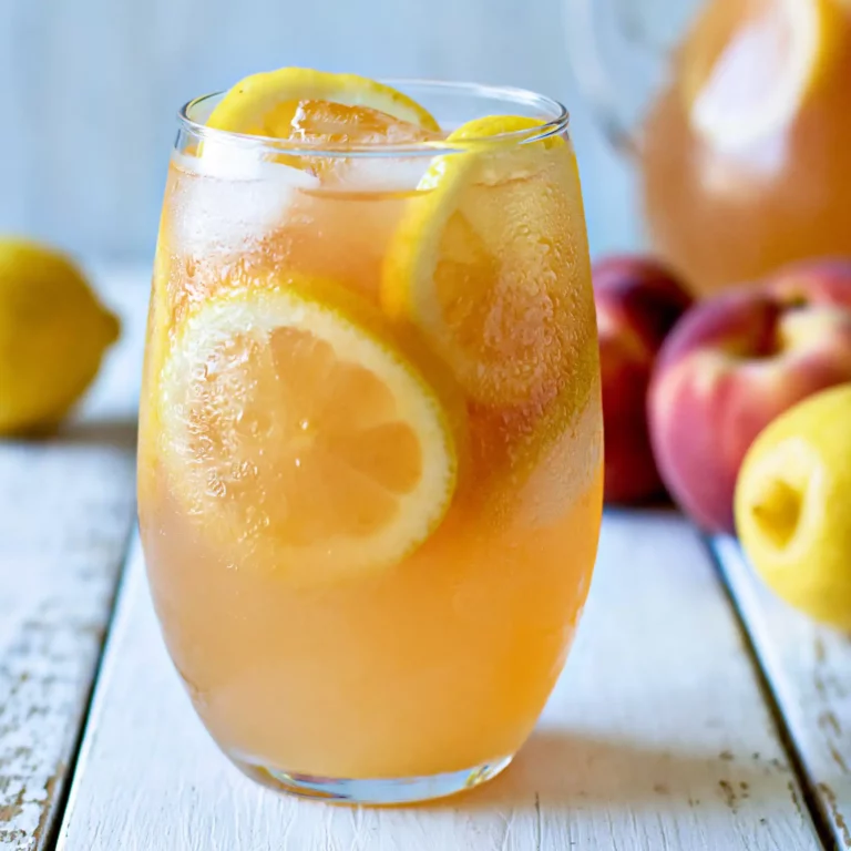 Ginger Peach Lemonade