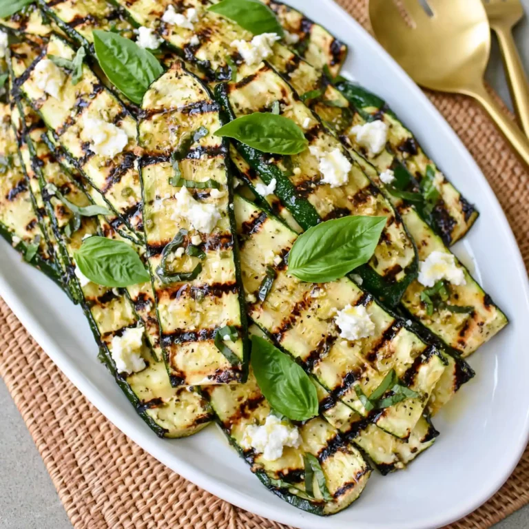 Grilled Zucchini With Goat Cheese