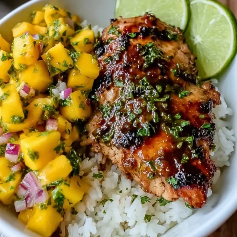 Honey Lime Chicken with Mango Salsa