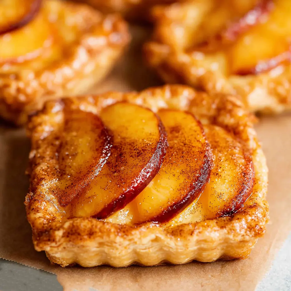 Mini Peach and Cream Cheese Tarts