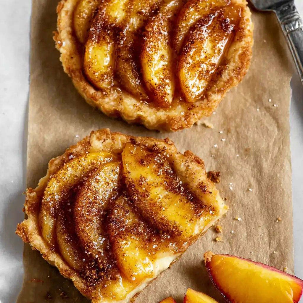 Mini Peach and Cream Cheese Tarts