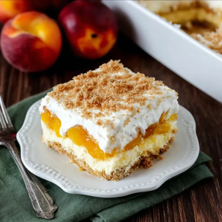 No-Bake Peach Yum Yum