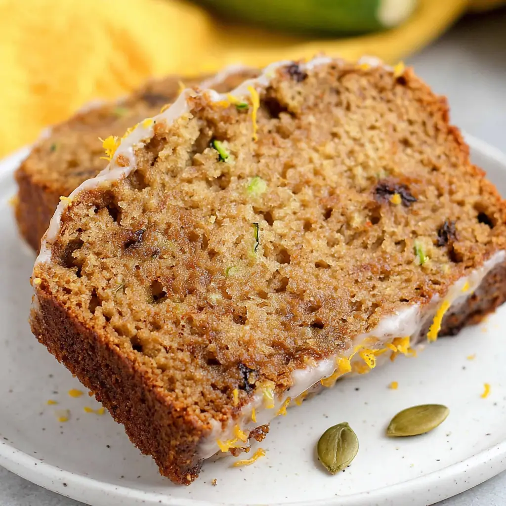 Orange Zucchini Bread: Moist Citrus Quick Bread with Glaze 4 Orange Zucchini Bread