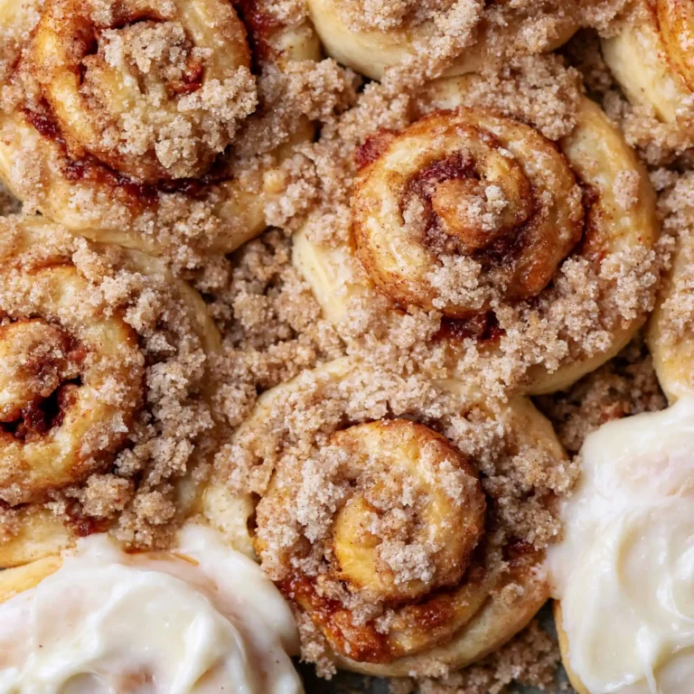 Peach Cobbler Cinnamon Rolls