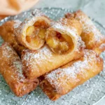 Peach Cobbler Egg Rolls