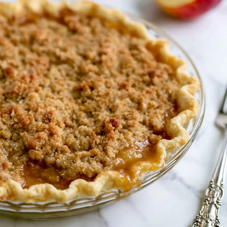 Peach Crumble Pie