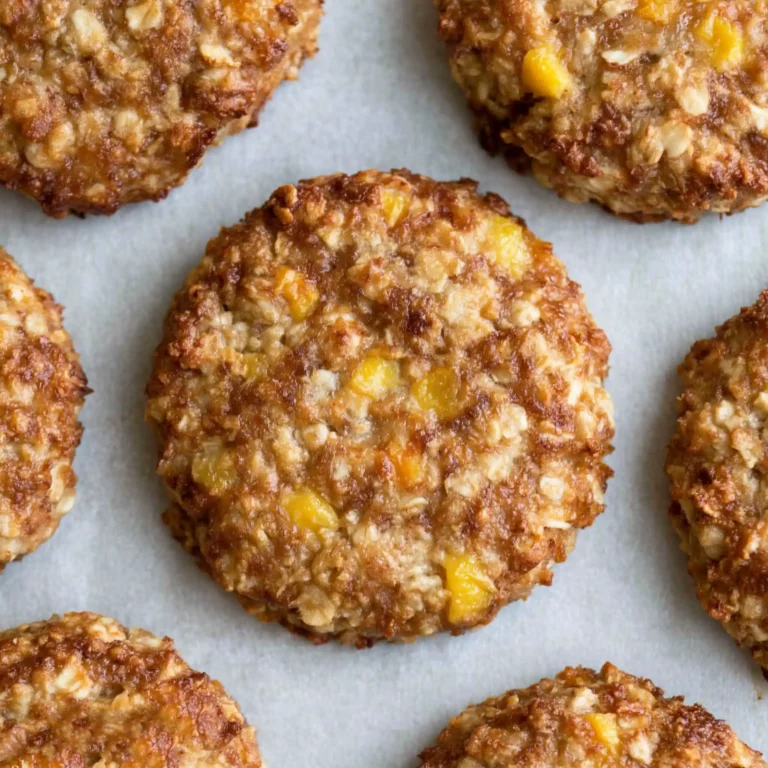 Peach Oatmeal Breakfast Cookies