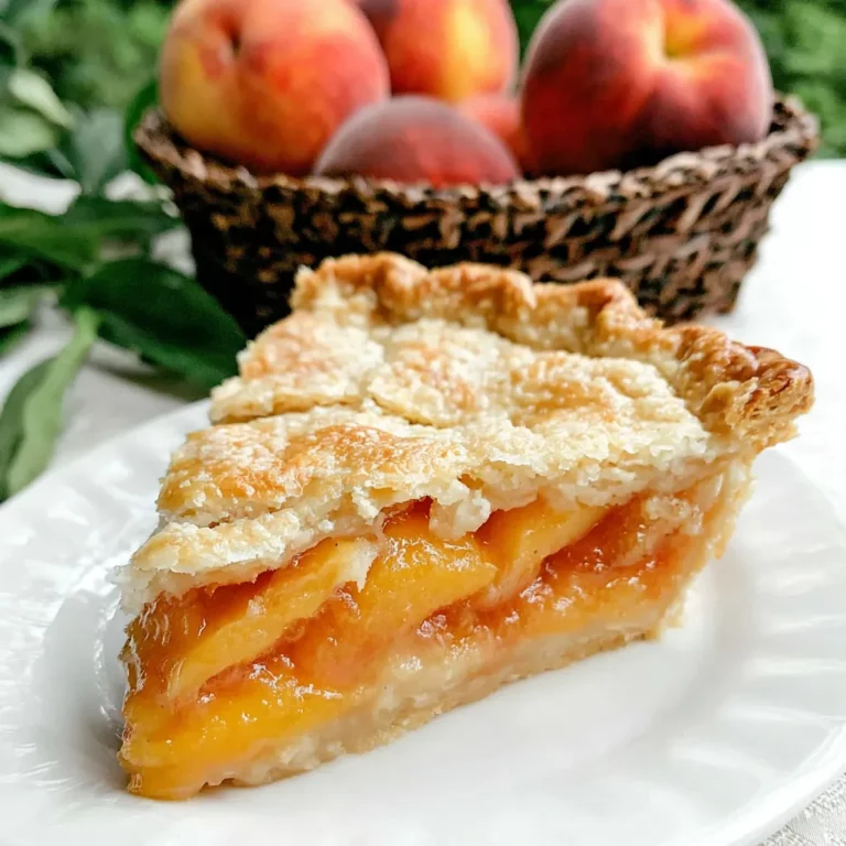 Perfect Peach Pie