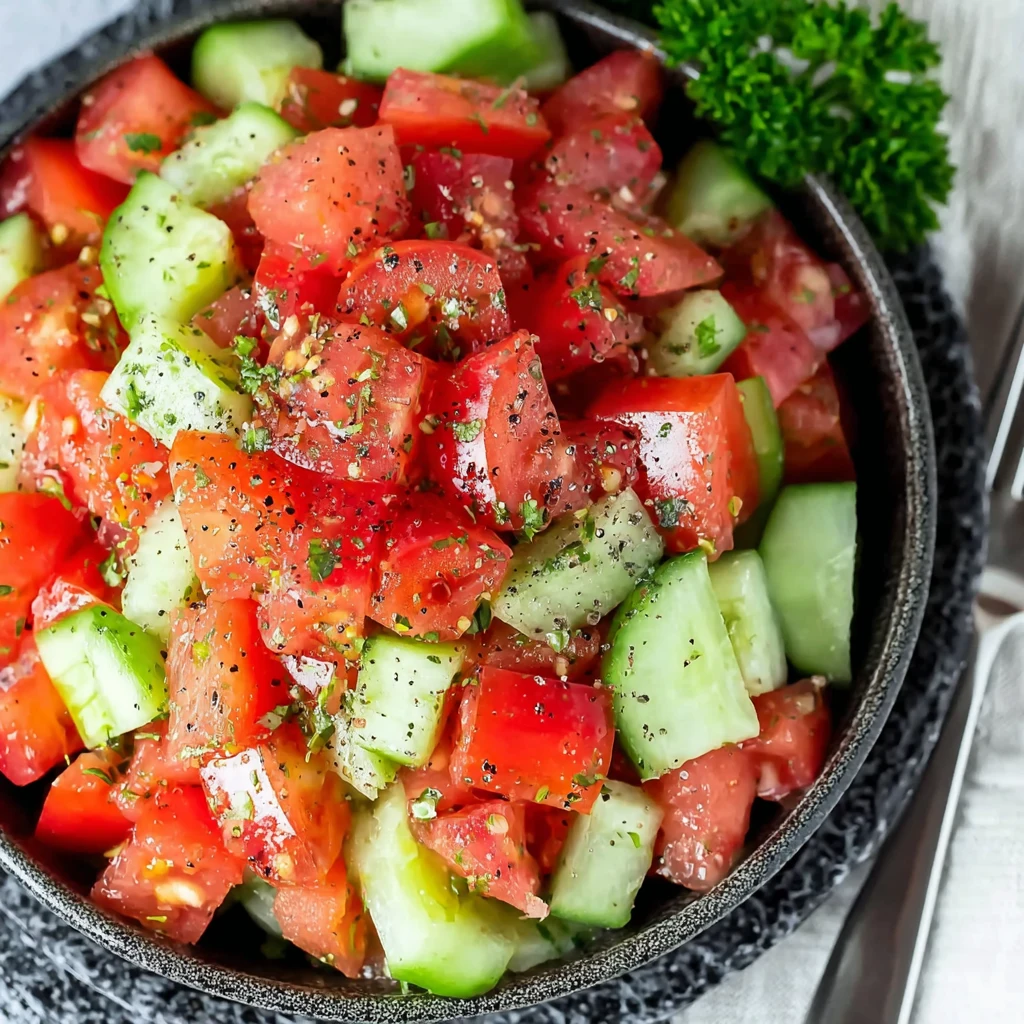 Quick Cucumber Tomato Salad