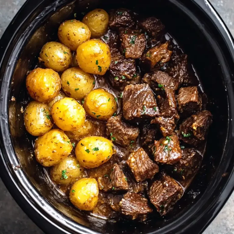 Slow Cooker Garlic Butter Beef Bites