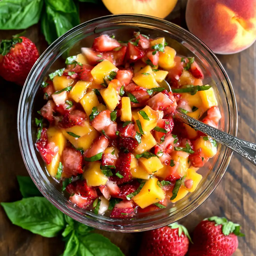 Strawberry Peach Salsa