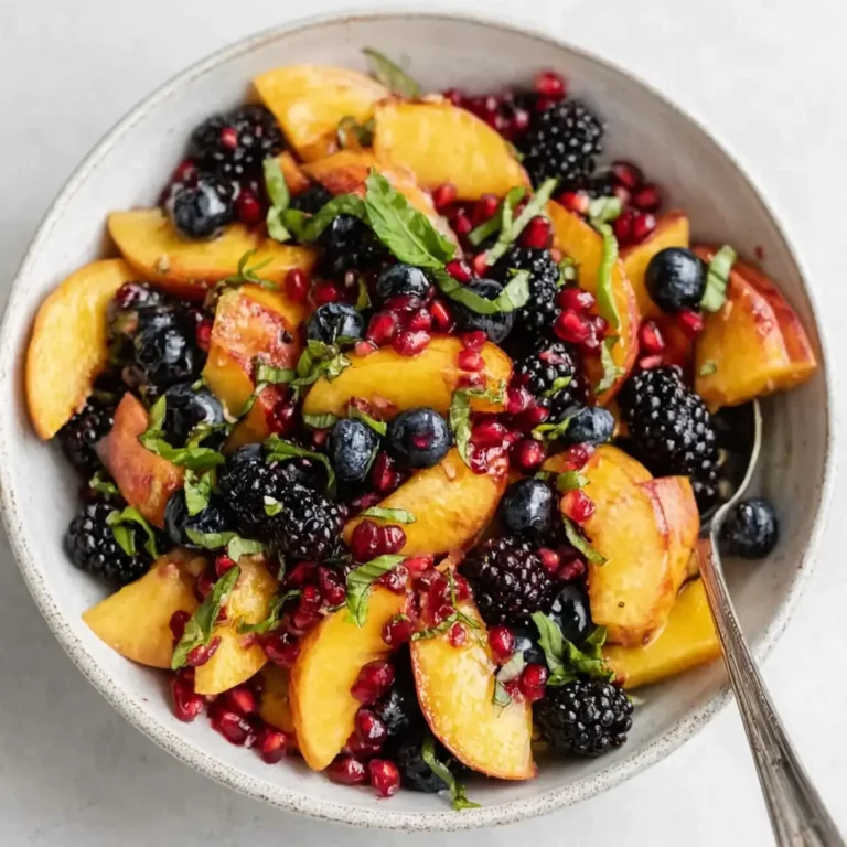 Summer Peach Fruit Salad