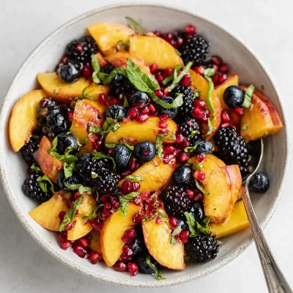 Summer Peach Fruit Salad