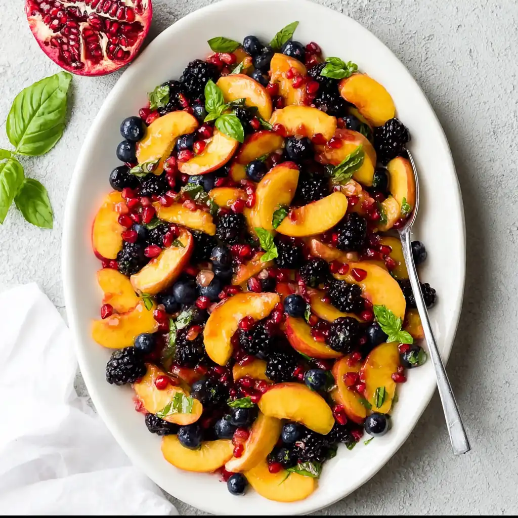 Summer Peach Fruit Salad