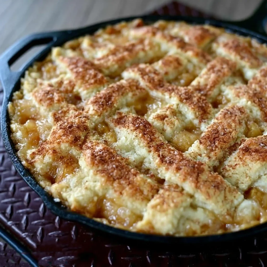 Texas Dutch Oven Peach Cobbler