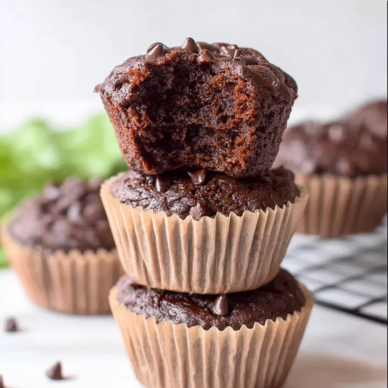 Veggie-Loaded Chocolate Muffins