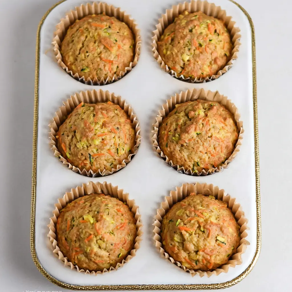 Zucchini Carrot Oatmeal Muffins