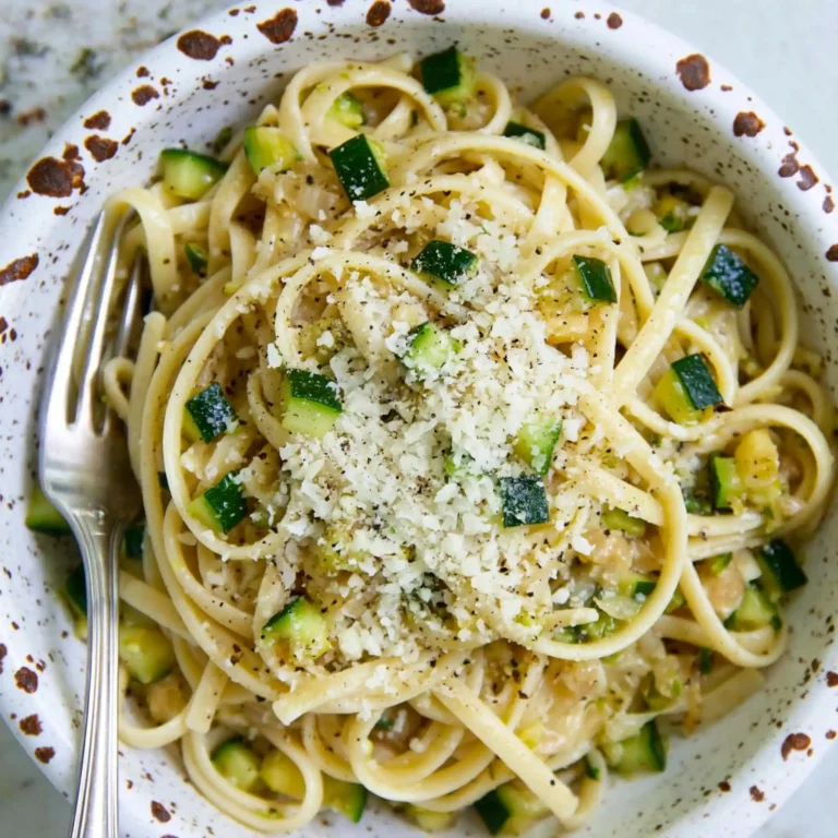 Zucchini Lemon Garlic Pasta