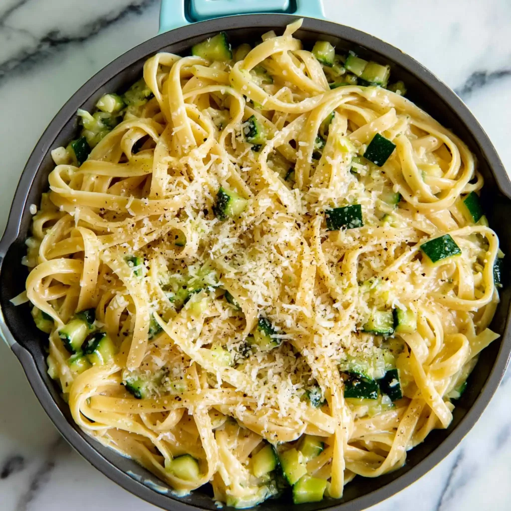 Zucchini Lemon Garlic Pasta