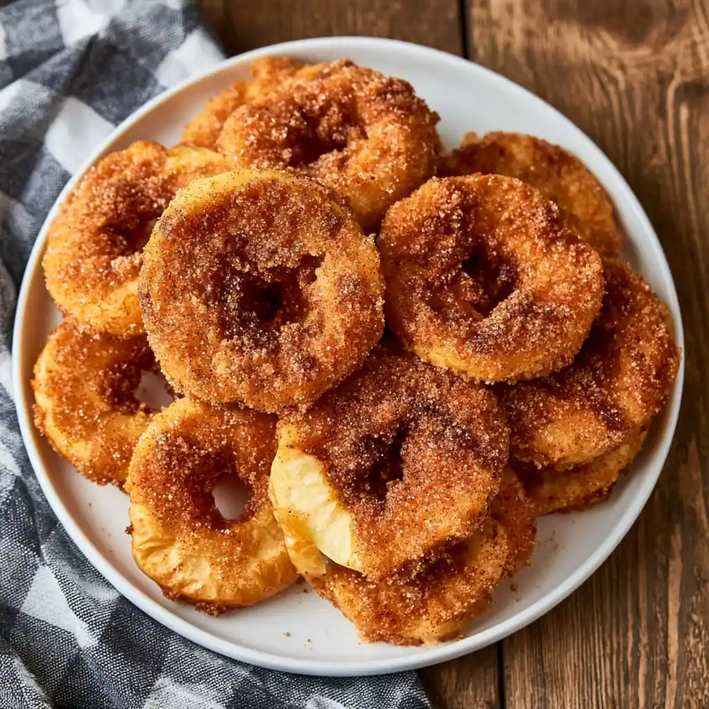 Air Fryer Cinnamon Apple Rings