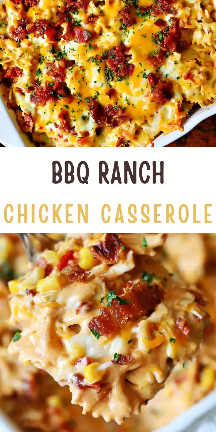 BBQ Ranch Chicken Casserole