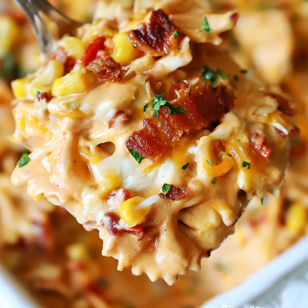 BBQ Ranch Chicken Casserole