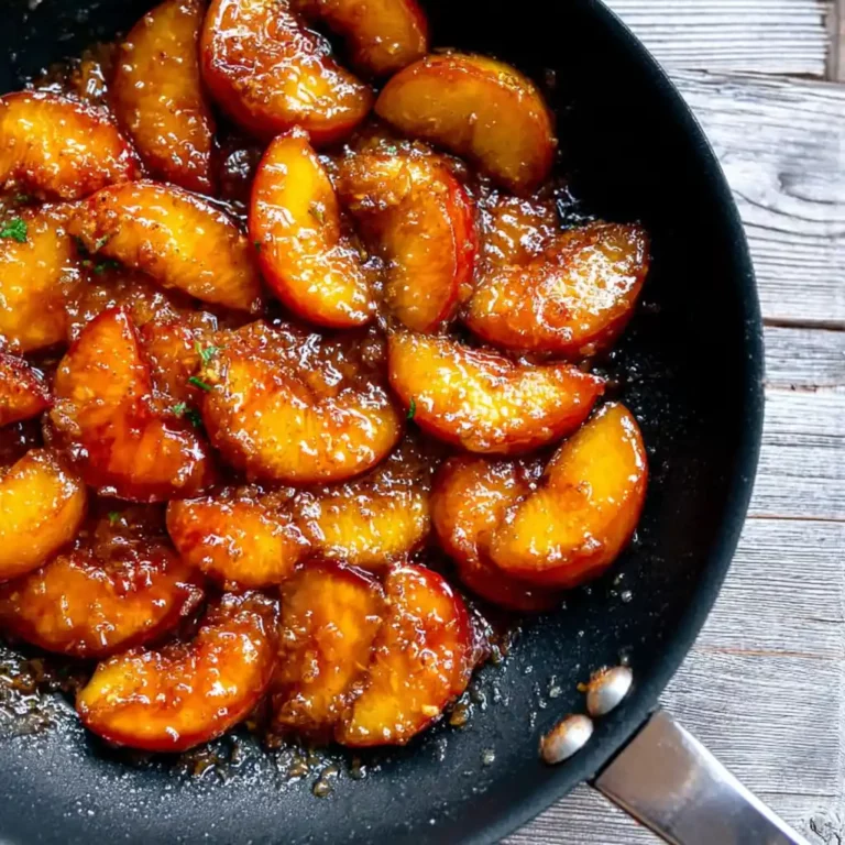 Caramelized Skillet Peaches