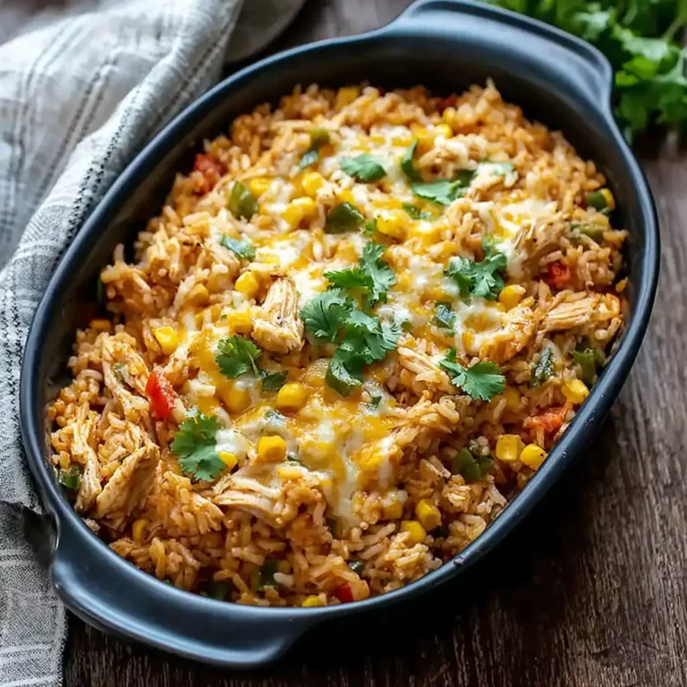 Chicken Enchilada Rice Casserole