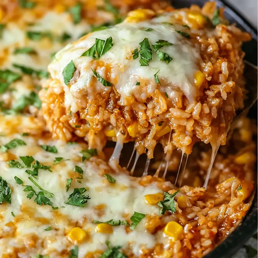 Chicken Enchilada Rice Casserole