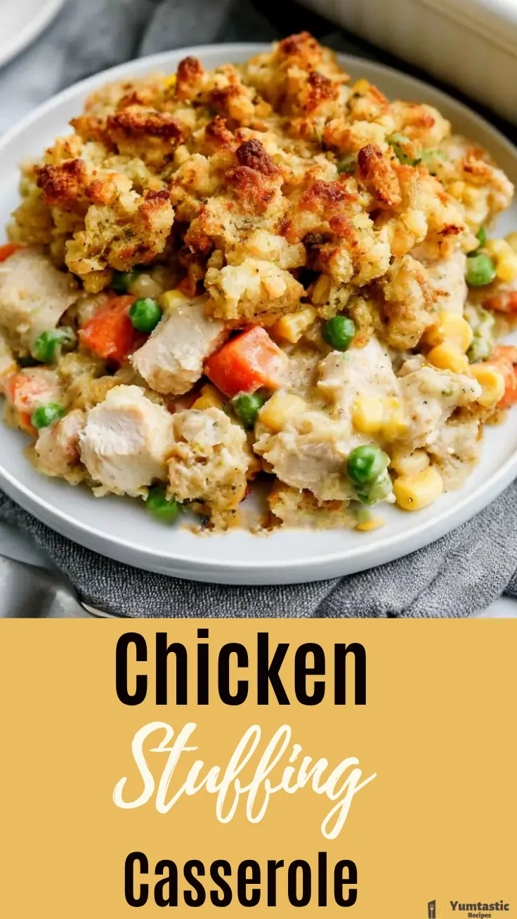Chicken Stuffing Casserole: Easy Creamy Family Dinner 6 Chicken Stuffing Casserole