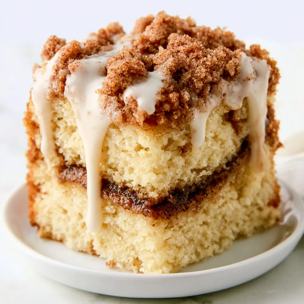 Classic Coffee Cake with Cinnamon Streusel and Sweet Drizzle 5 Classic Coffee Cake