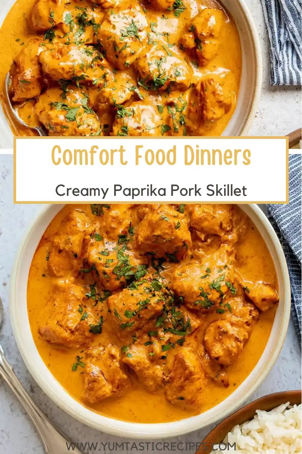 Comfort Food Dinners: Creamy Paprika Pork in 30 Minutes 6 Comfort Food Dinners