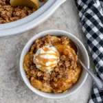Crock Pot Apple Crisp With Buttery Oat Topping 7 Crock Pot Apple Crisp