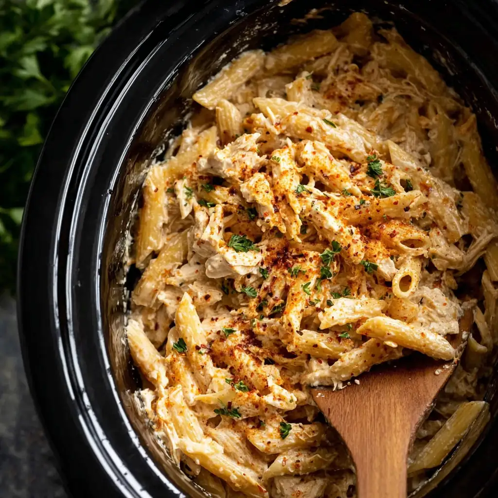 Crock Pot Cajun Chicken Pasta