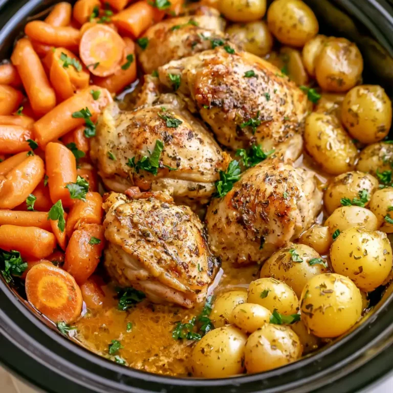 Crockpot Garlic Herb Chicken