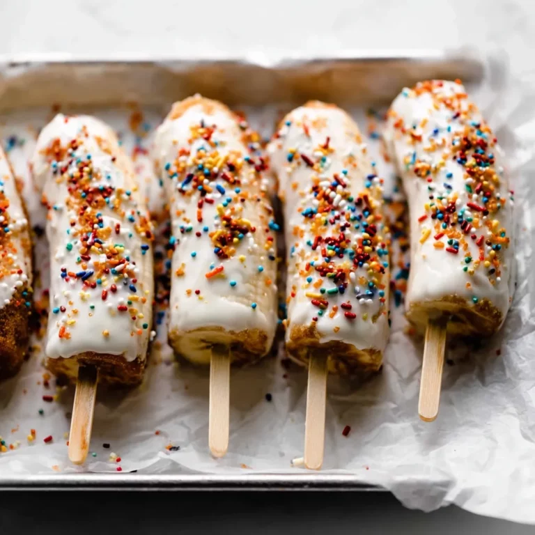 Frozen Yogurt Banana Pops