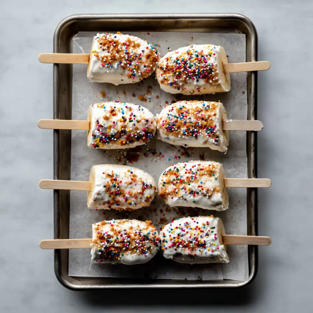 Frozen Yogurt Banana Pops