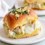 Garlic Pesto Chicken Sliders