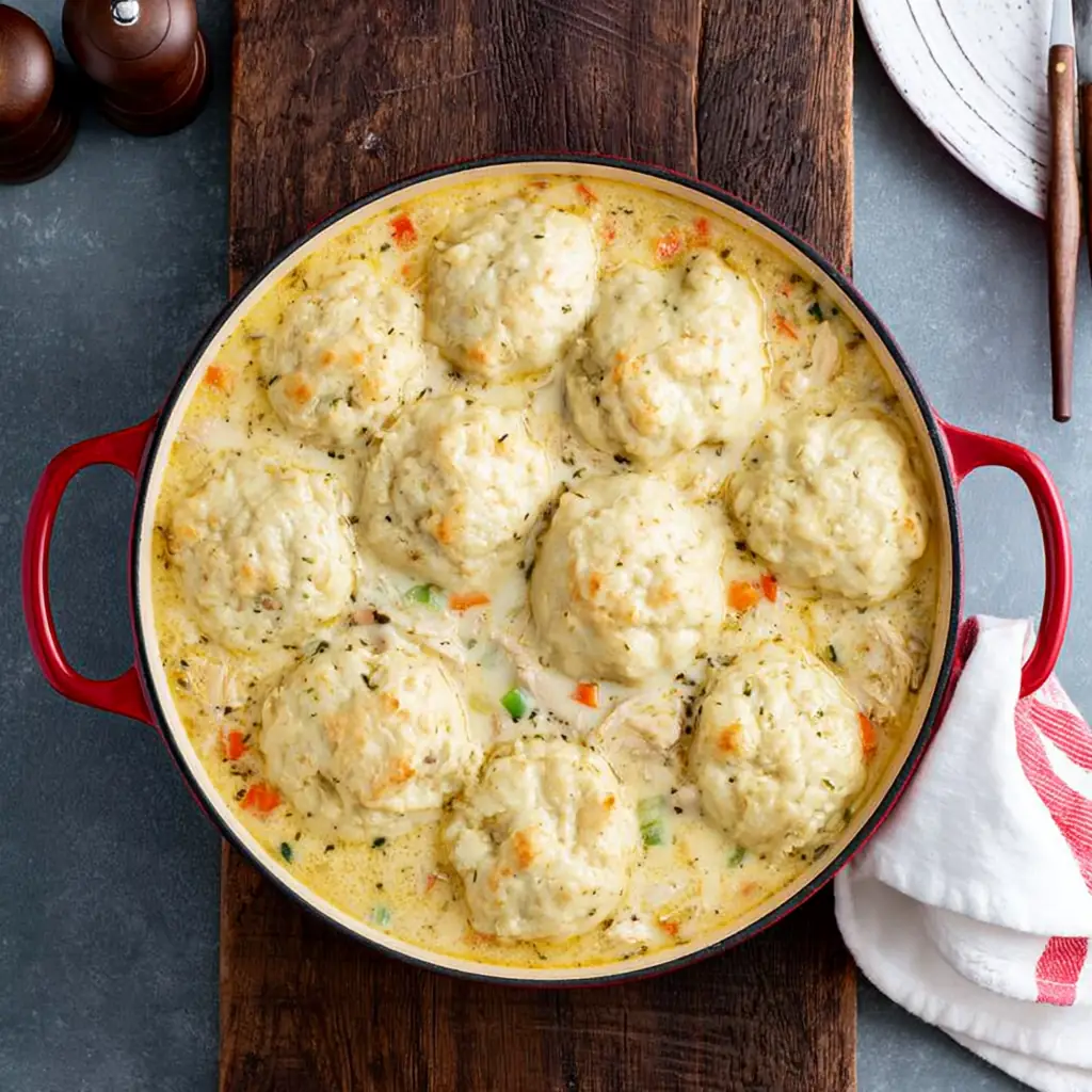 Homemade Chicken and Dumplings With Fluffy Drop Dumplings 4 Homemade Chicken and Dumplings