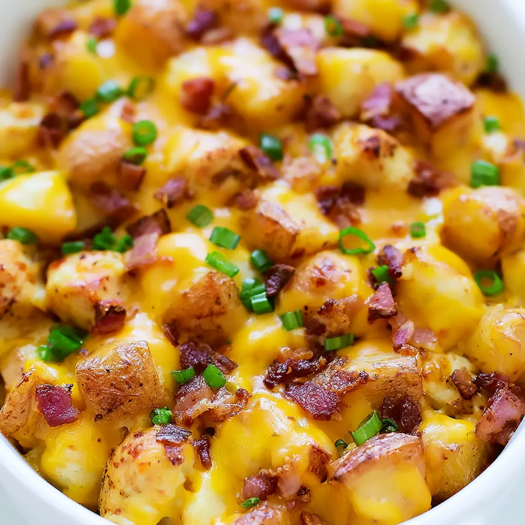 Loaded Chicken and Potato Casserole: Easy Cheesy Family Dinner 5 Loaded Chicken and Potato Casserole