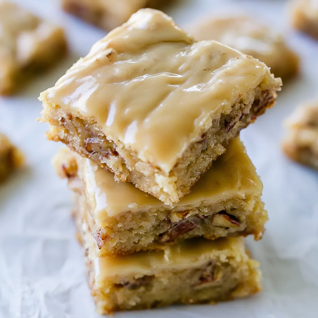 Maple Glazed Apple Blondies With Warm Maple Icing 4 Maple Glazed Apple Blondies