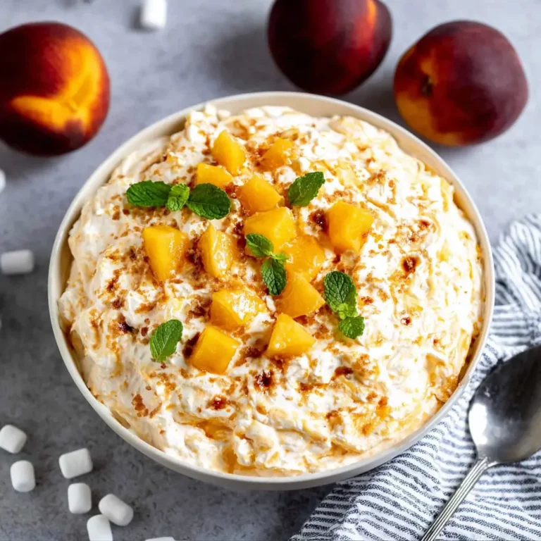 Peach Fluff Salad