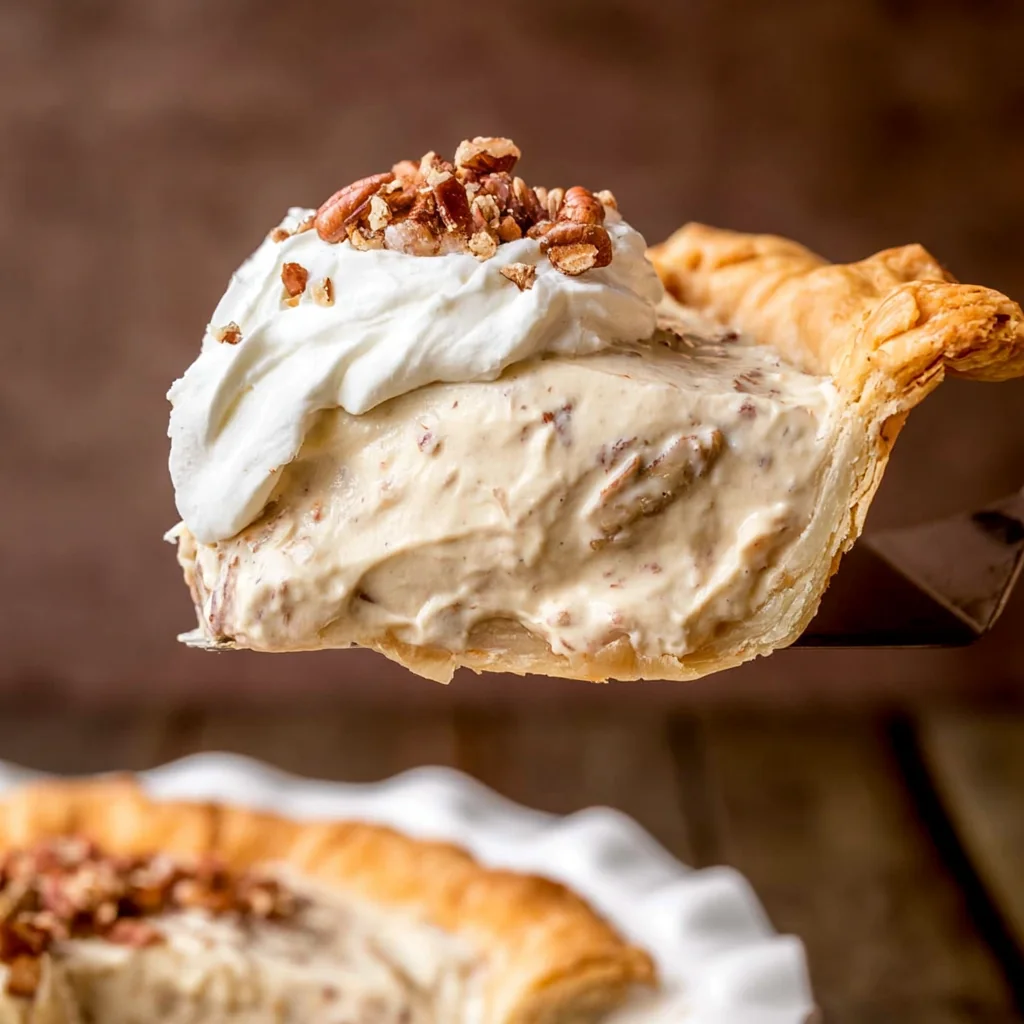 Pecan Cream Pie With Maple Cream Cheese Filling 5 Pecan Cream Pie
