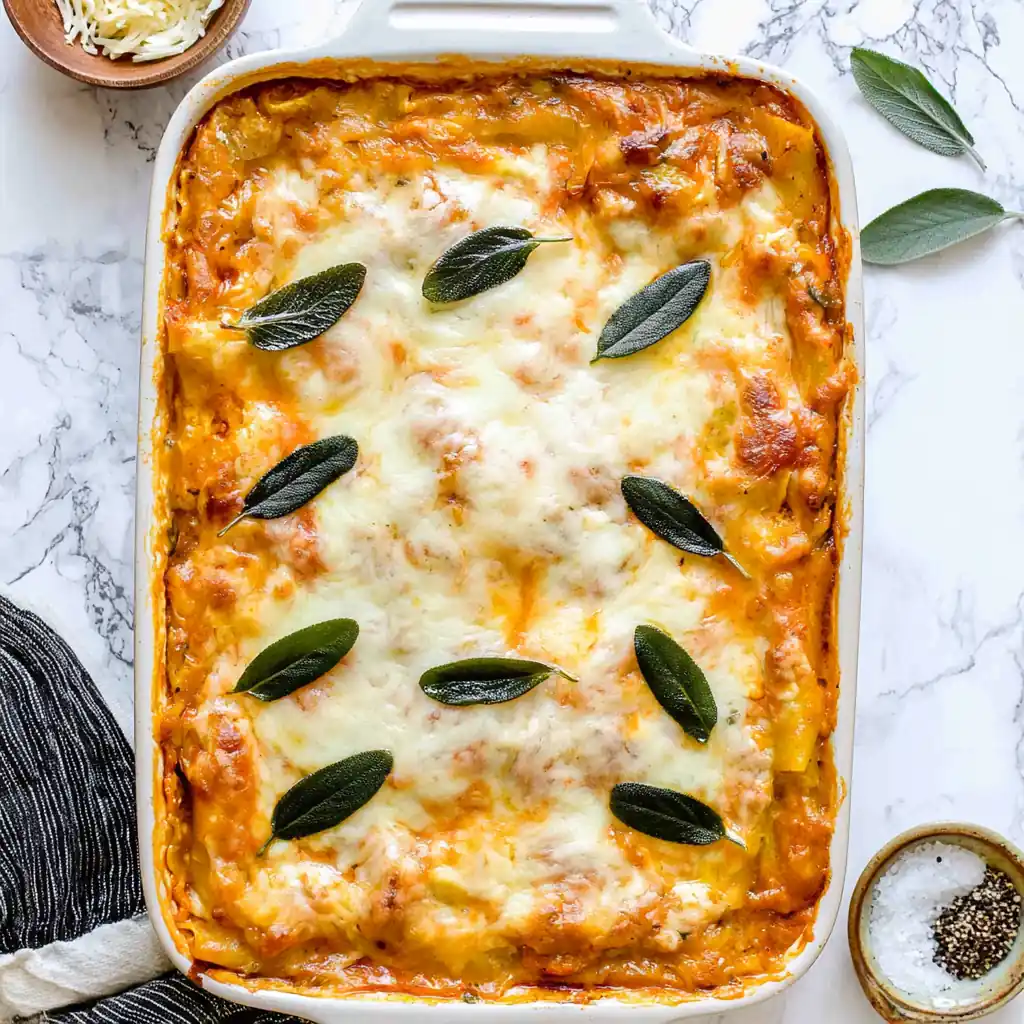 Pumpkin Spinach Lasagna with Creamy Ricotta Filling 4 Pumpkin Spinach Lasagna
