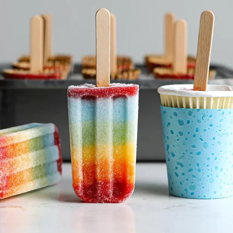 Rainbow Popsicles
