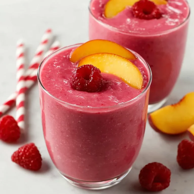 Raspberry Peach Smoothie