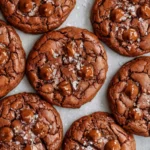 Salted Brownie Cookies with Fudgy Centers and Crackly Tops 7 Salted Brownie Cookies