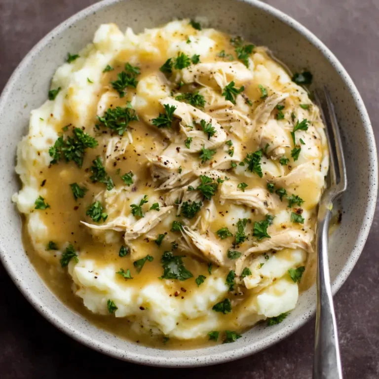 Shredded Chicken and Gravy
