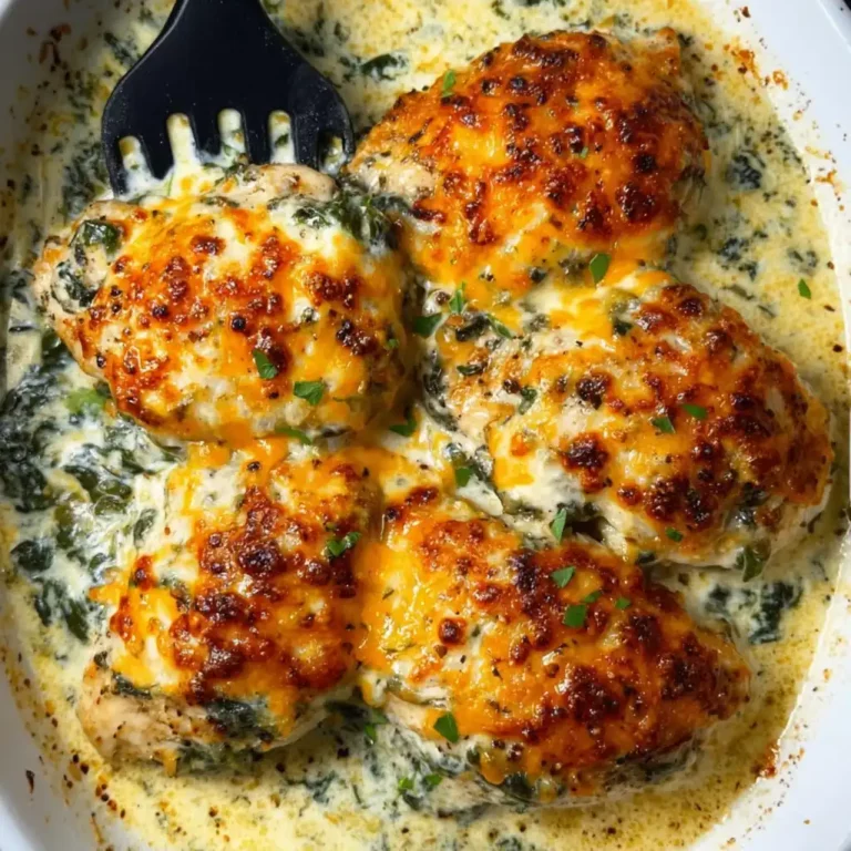 Spinach Artichoke Baked Chicken