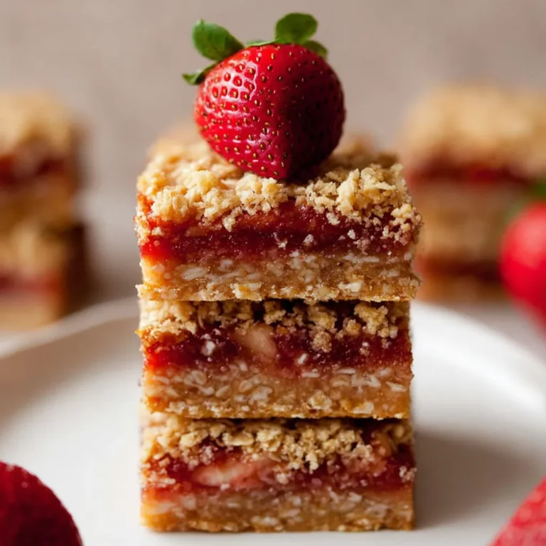Strawberry Oatmeal Bars